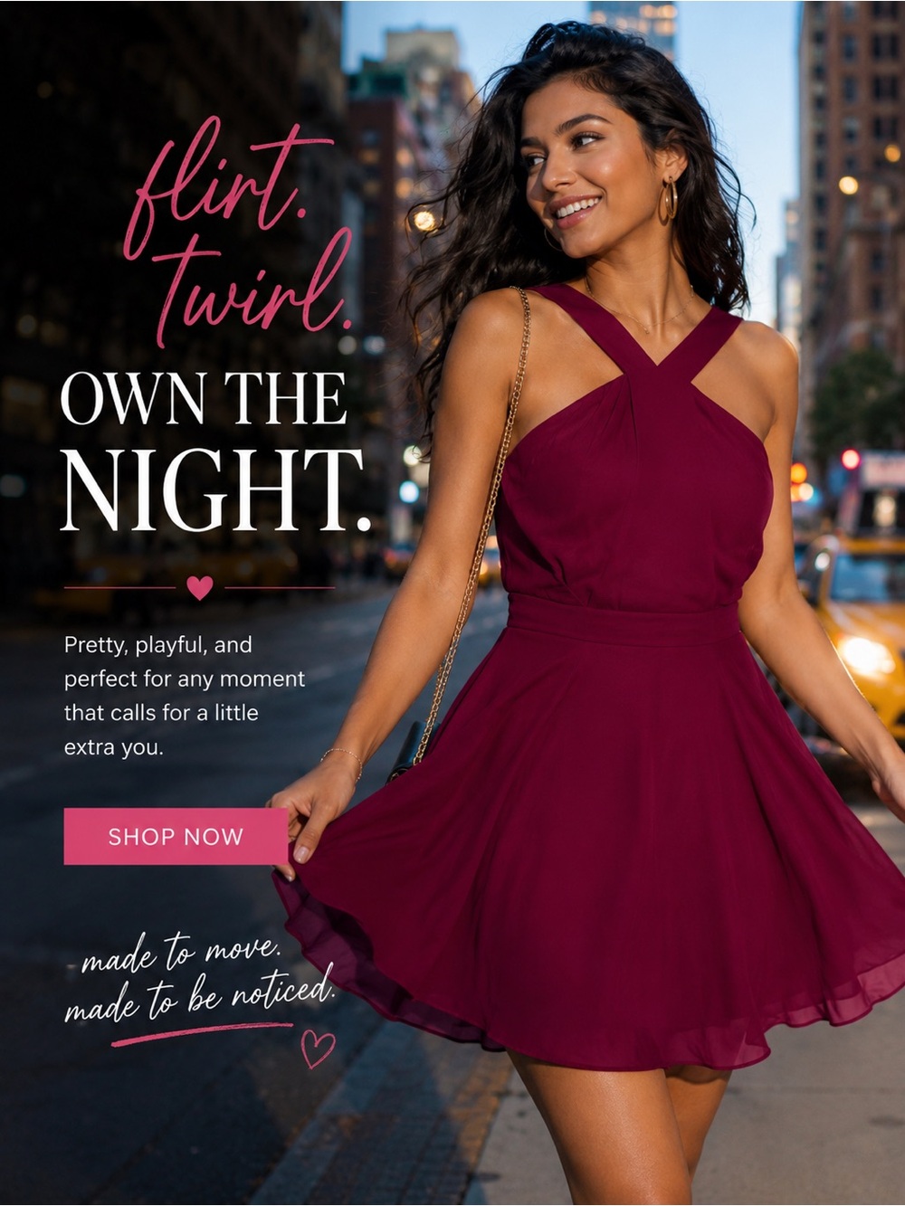 Lulus Forevermore Burgundy Skater Dress NWT